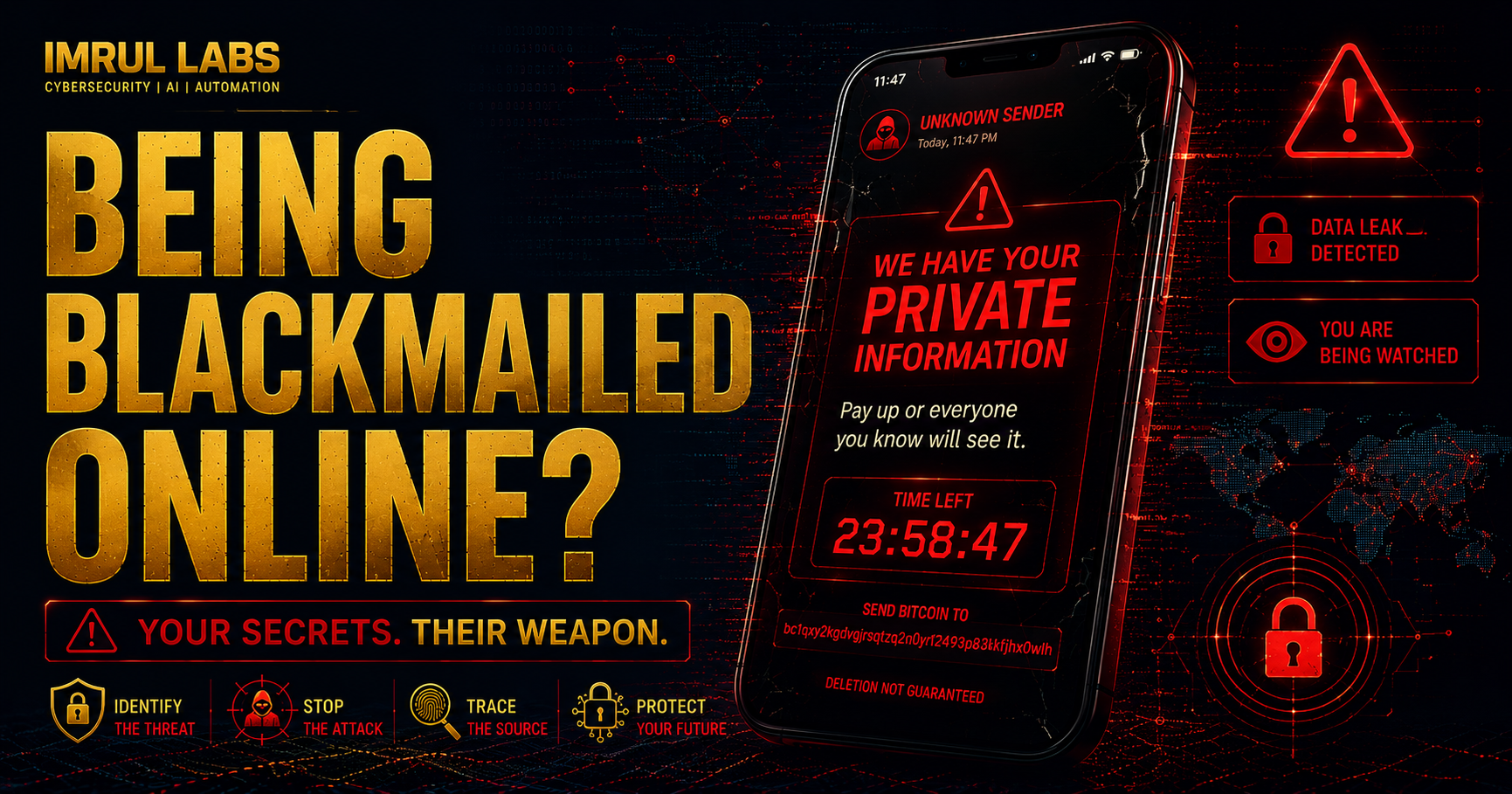 Being Blackmailed Online? Here is What to Do Right Now